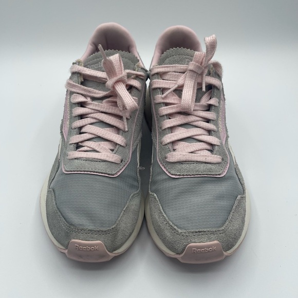 Reebok Womens Classic Leather Legacy AZ Gray Frost Berry Shoes Size 7.5 - Picture 6 of 8